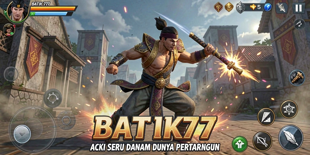 Tampilan gameplay seru dan mendebarkan di BATIK77.