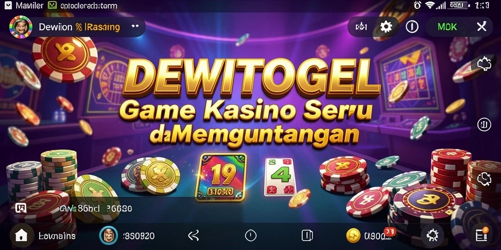 Tangkapan layar yang menunjukkan gameplay seru DEWITOGEL di Casino.