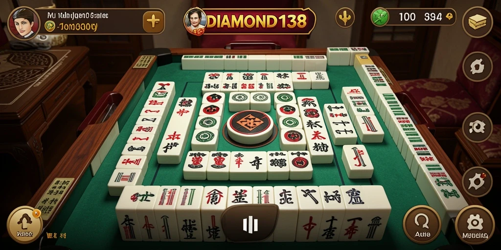 Tampilan permainan Mahjong yang menarik di DIAMOND138.