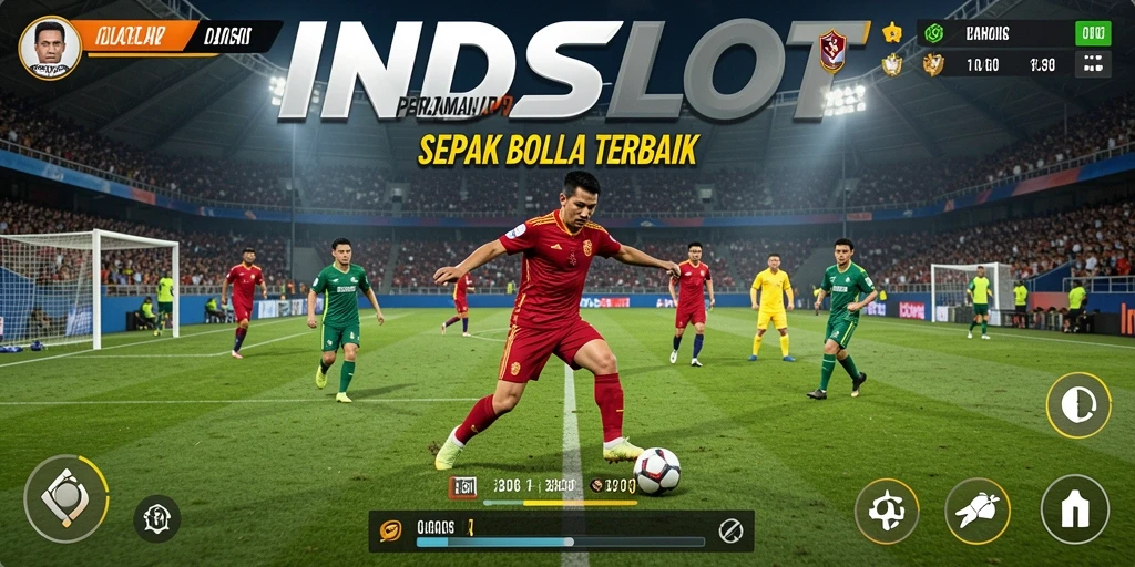 Tampilan menarik dari gameplay INDSLOT yang seru dalam pertandingan sepak bola.