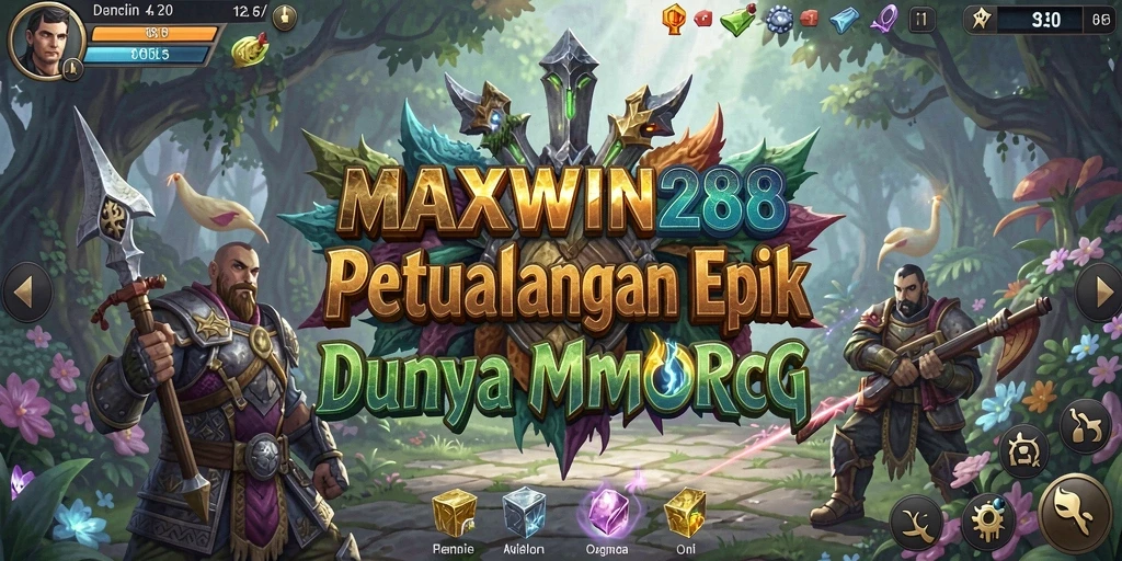 Tampilan dinamis gameplay MMORPG dalam MAXWIN288 yang memukau.