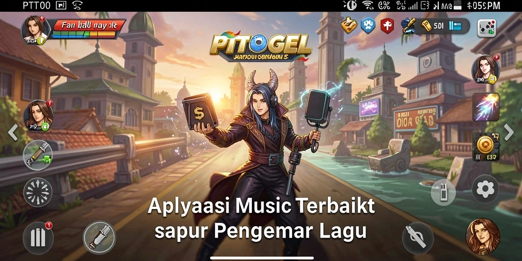 Screenshot gameplay <strong>PTTOGEL</strong> menampilkan berbagai fitur interaktif musik.
