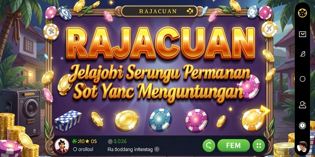 Tampilan gameplay RAJACUAN yang penuh warna dan menghibur