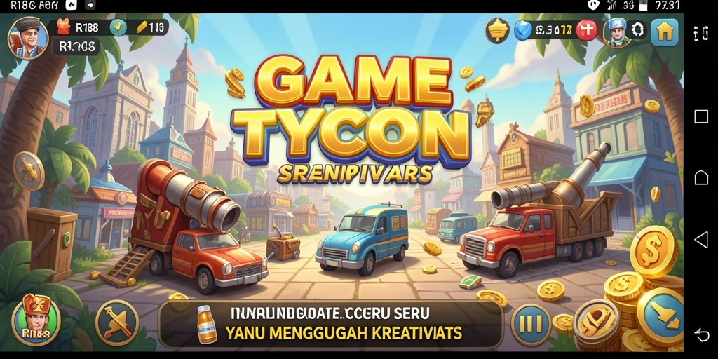 Screenshot utama menampilkan pengalaman gameplay Tycoon yang menarik.