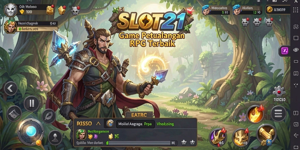 Tampilan gameplay menarik dari SLOT21 dalam petualangan ARPG.