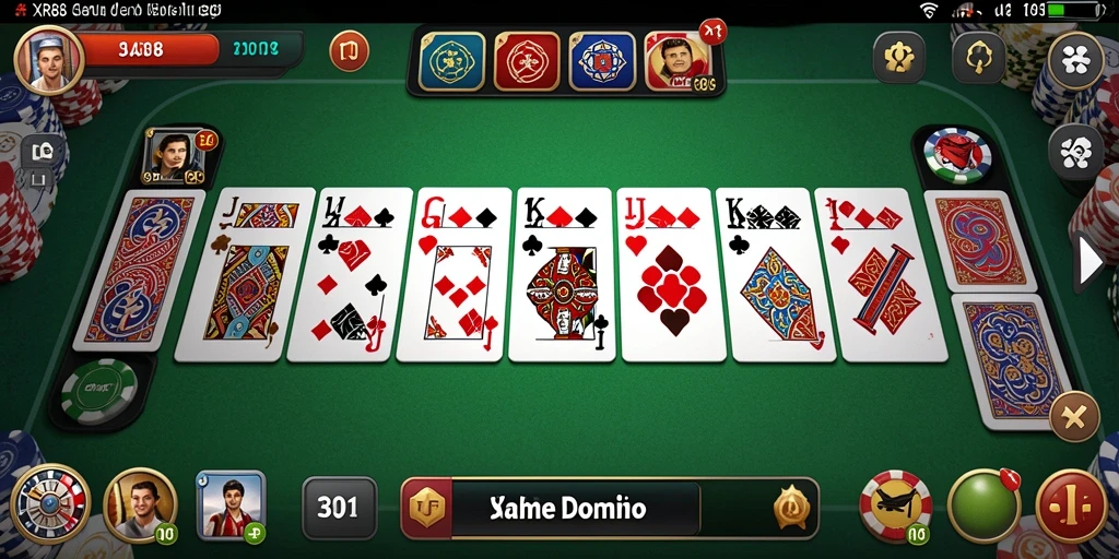 Tampilan gameplay seru di XR88 dengan Domino yang menarik.